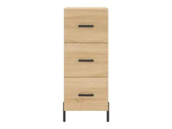 Aparador de madera contrachapada roble Sonoma 34,5x34x180 cm