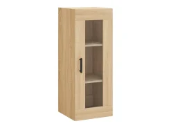 Aparador de madera contrachapada roble Sonoma 34,5x34x180 cm
