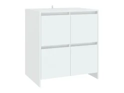 Aparador de madera contrachapada blanco 70x41x75 cm ES51494