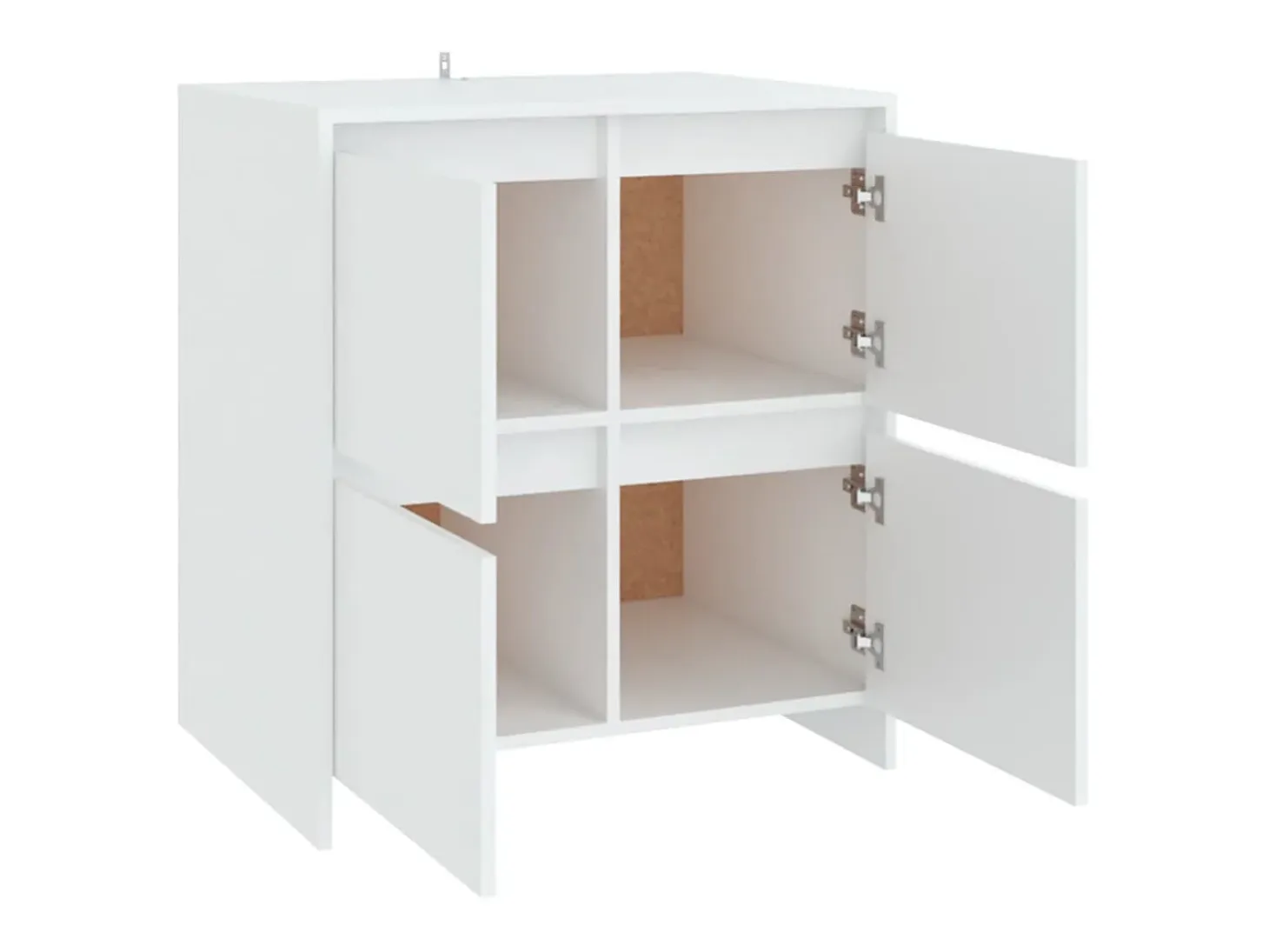 Aparador de madera contrachapada blanco 70x41x75 cm ES51494