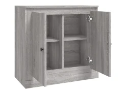 Aparador de madera contrachapada gris Sonoma 70x35,5x67,5 cm