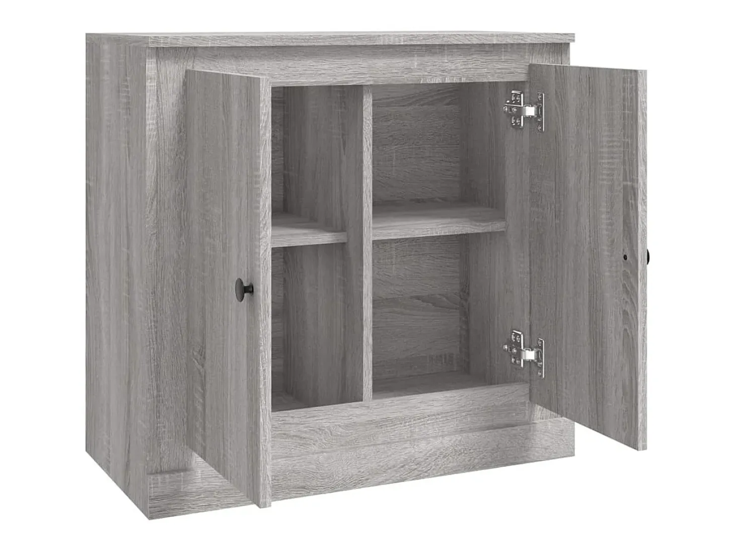 Aparador de madera contrachapada gris Sonoma 70x35,5x67,5 cm