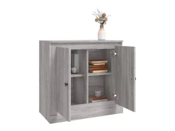 Aparador de madera contrachapada gris Sonoma 70x35,5x67,5 cm