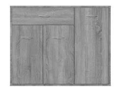 Aparador de madera contrachapada gris Sonoma 88x30x70 cm ES56818