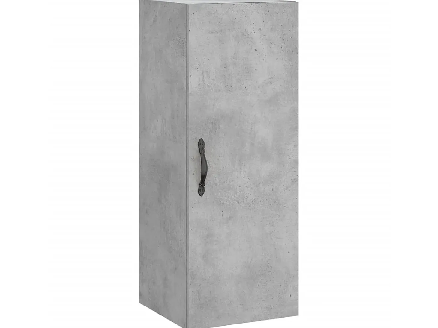 Aparador de madera contrachapada gris hormigón 34,5x34x180 cm ES97194