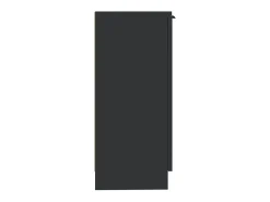 Aparador de madera contrachapada negro 30x30x70 cm