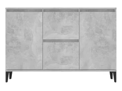 Aparador de madera contrachapada gris hormigón 104x35x70 cm ES92187