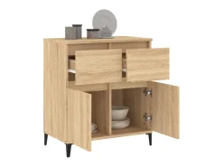 Aparador de madera contrachapada roble Sonoma 60x35x70 cm ES94625
