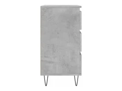 Aparador de madera contrachapada gris hormigón 60x35x70 cm
