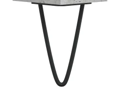 Aparador de madera contrachapada gris hormigón 60x35x70 cm