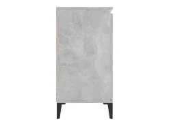 Aparador de madera contrachapada gris hormigón 102x35x70 cm