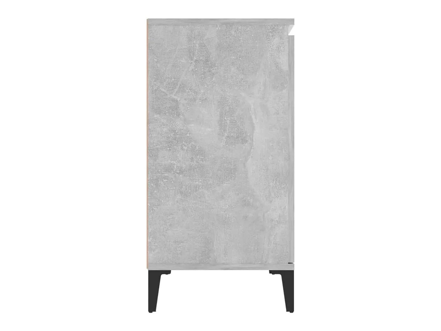Aparador de madera contrachapada gris hormigón 102x35x70 cm