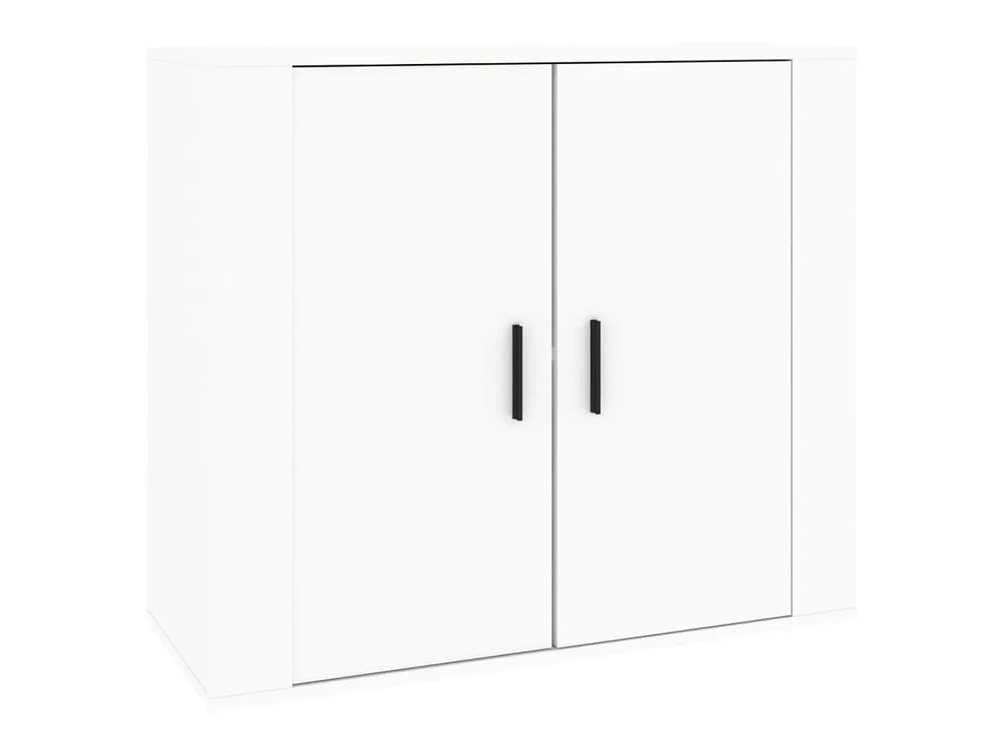Aparador de madera contrachapada blanco 80x33x70 cm ES25726
