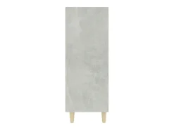 Aparador de madera contrachapada gris hormigón 69,5x32,5x90 cm
