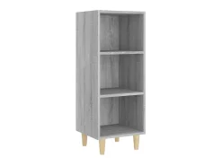 Aparador de madera contrachapada gris Sonoma 34,5x32,5x90 cm ES33706