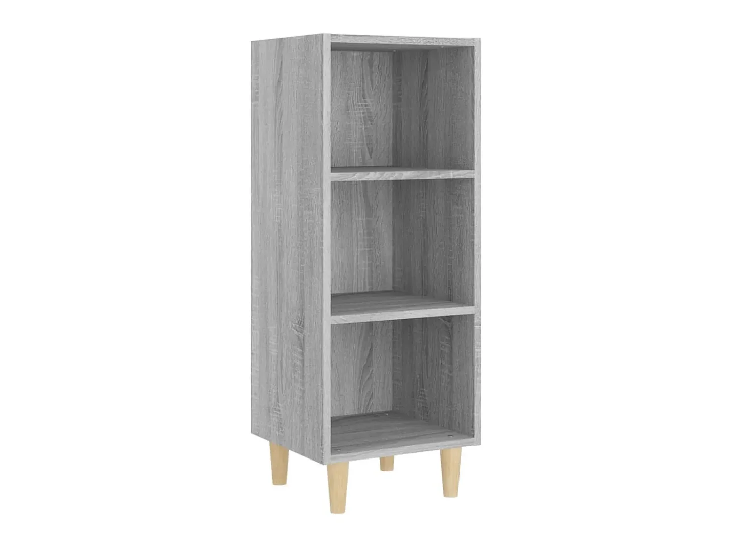 Aparador de madera contrachapada gris Sonoma 34,5x32,5x90 cm ES33706