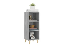 Aparador de madera contrachapada gris Sonoma 34,5x32,5x90 cm ES33706