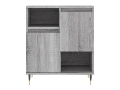 Aparador de madera contrachapada gris Sonoma 60x35x70 cm