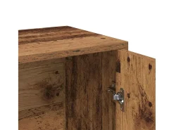 Aparador de madera contrachapada madera envejecida 60x30x75 cm
