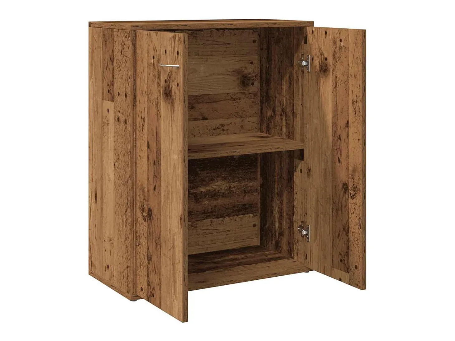 Aparador de madera contrachapada madera envejecida 60x30x75 cm