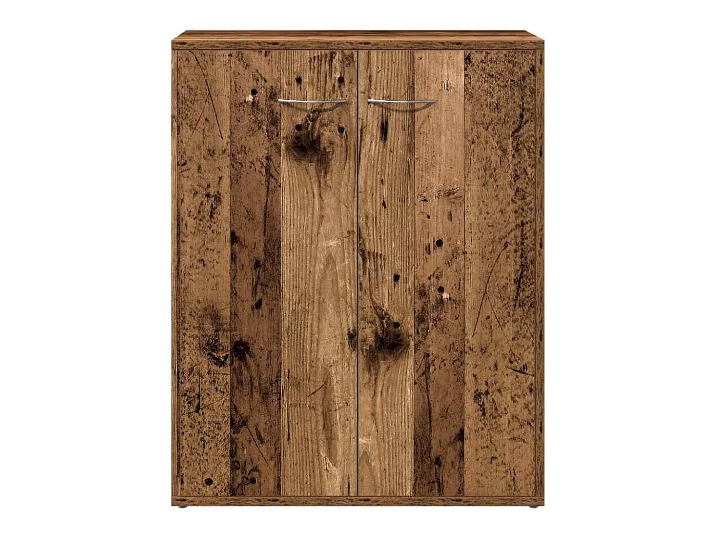 Aparador de madera contrachapada madera envejecida 60x30x75 cm