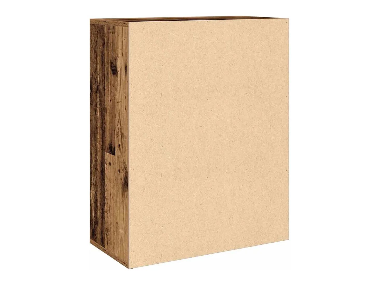 Aparador de madera contrachapada madera envejecida 60x30x75 cm