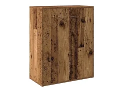 Aparador de madera contrachapada madera envejecida 60x30x75 cm
