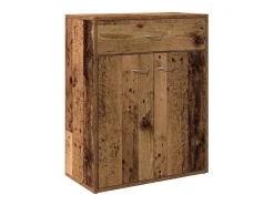 Aparador de madera contrachapada madera envejecida 60x30x75 cm