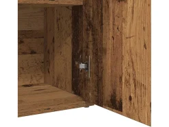 Aparador de madera contrachapada madera envejecida 60x30x75 cm