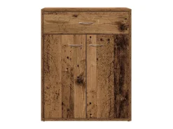 Aparador de madera contrachapada madera envejecida 60x30x75 cm