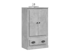 Aparador de madera contrachapada gris hormigón 60x35,5x103,5 cm ES54072