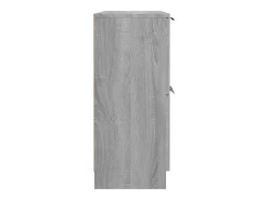 Aparador de madera contrachapada gris Sonoma 60x30x70 cm