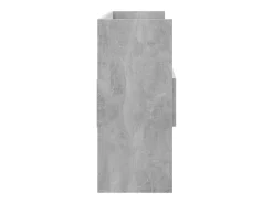 Aparador de madera contrachapada gris hormigón 105x30x70 cm
