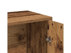 Aparador de madera contrachapada madera envejecida 60x30x75 cm
