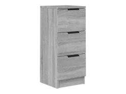 Aparador de madera contrachapada gris Sonoma 30x30x70 cm ES82226