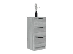 Aparador de madera contrachapada gris Sonoma 30x30x70 cm ES82226