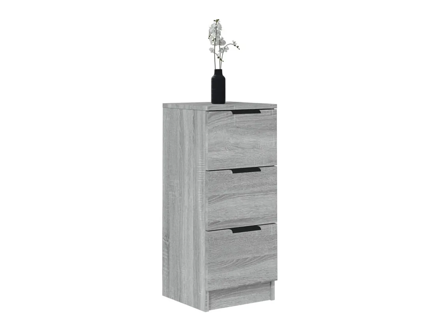 Aparador de madera contrachapada gris Sonoma 30x30x70 cm ES82226