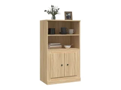 Aparador de madera contrachapada roble Sonoma 60x35,5x103,5 cm ES954520