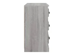 Aparador de madera contrachapada gris Sonoma 70x35,5x67,5 cm