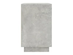 Aparador de madera contrachapada gris hormigón 102x35x55 cm