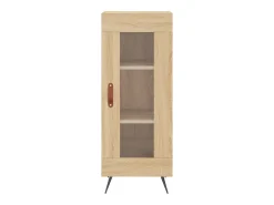 Aparador de madera contrachapada roble Sonoma 34,5x34x180 cm