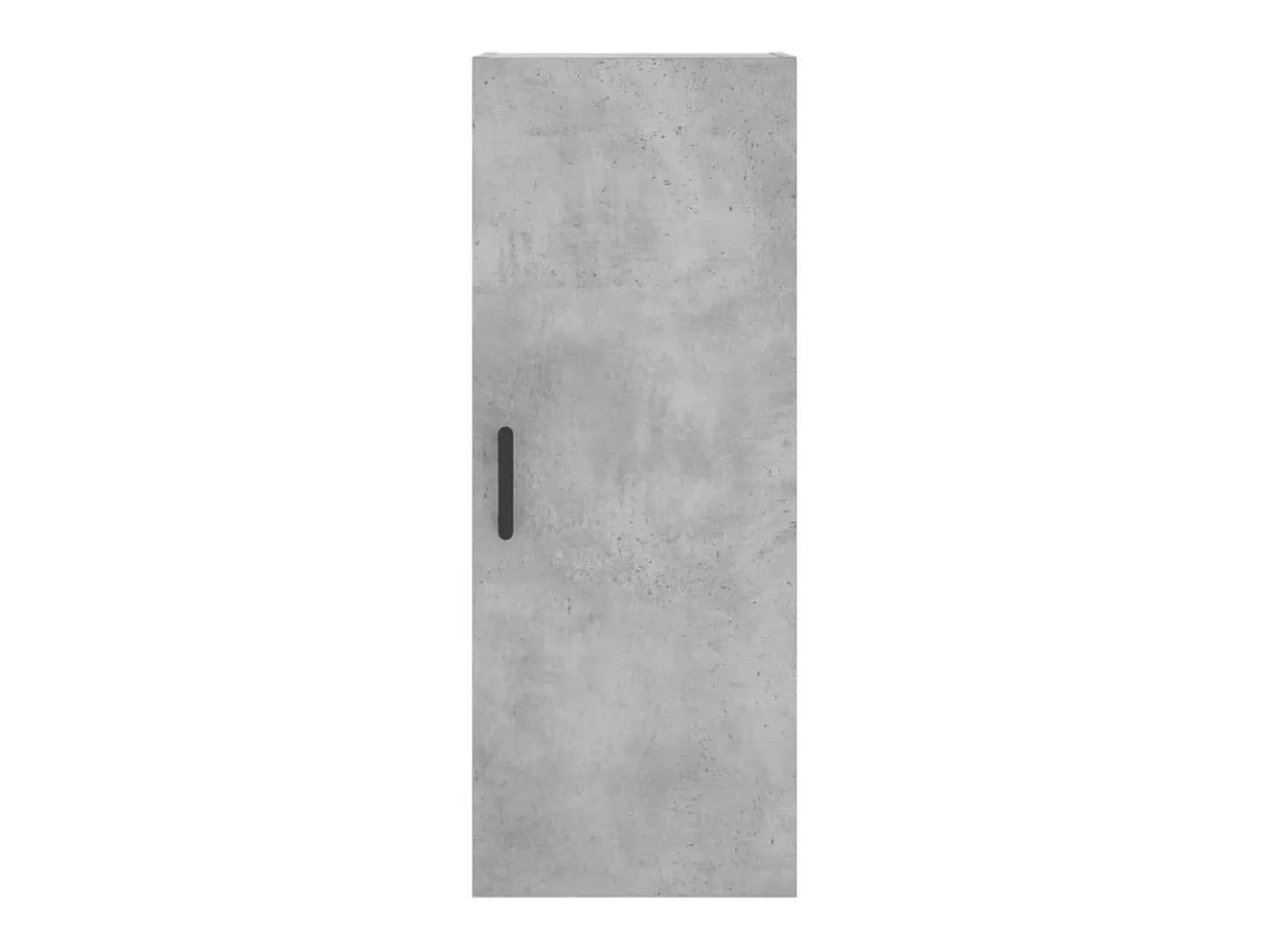 Aparador de madera contrachapada gris hormigón 34,5x34x180 cm