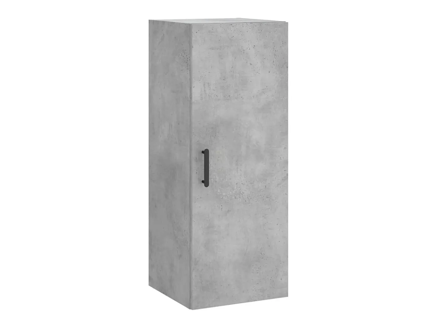 Aparador de madera contrachapada gris hormigón 34,5x34x180 cm
