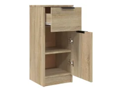 Aparador de madera contrachapada roble Sonoma 30x30x70 cm