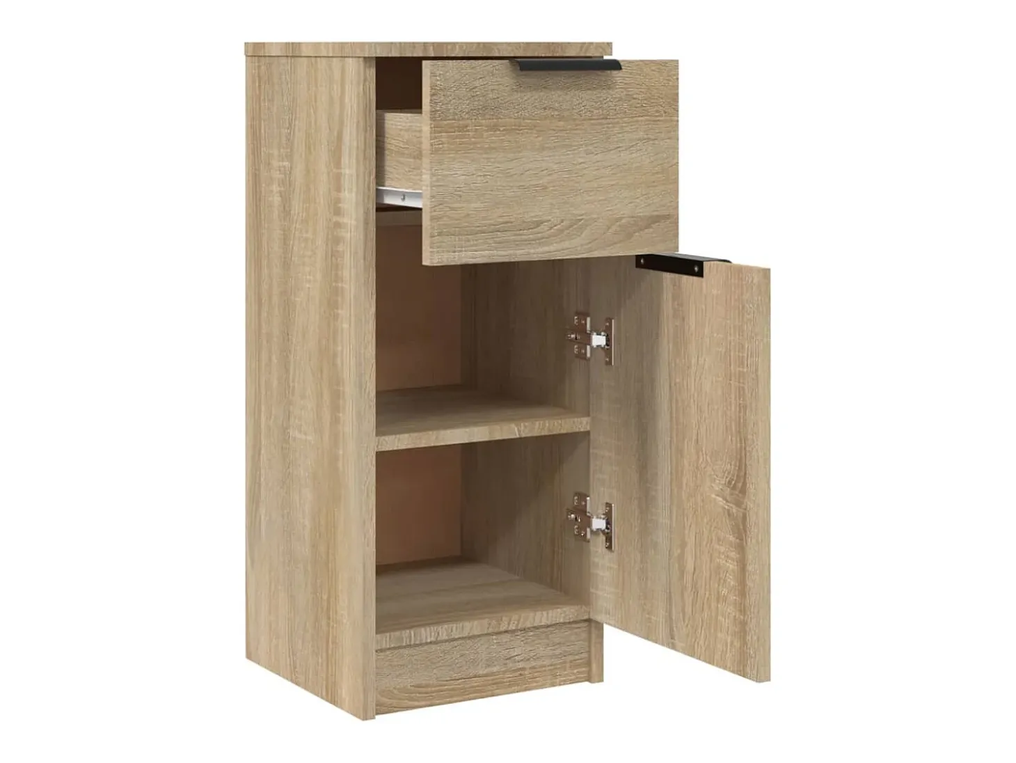 Aparador de madera contrachapada roble Sonoma 30x30x70 cm