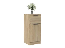 Aparador de madera contrachapada roble Sonoma 30x30x70 cm