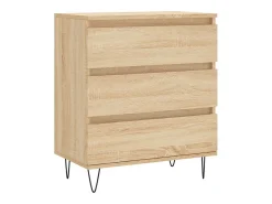 Aparador de madera contrachapada roble Sonoma 60x35x70 cm