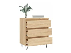 Aparador de madera contrachapada roble Sonoma 60x35x70 cm