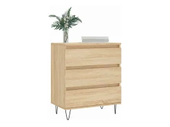 Aparador de madera contrachapada roble Sonoma 60x35x70 cm