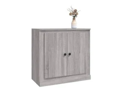 Aparador de madera contrachapada gris Sonoma 70x35,5x67,5 cm ES71748